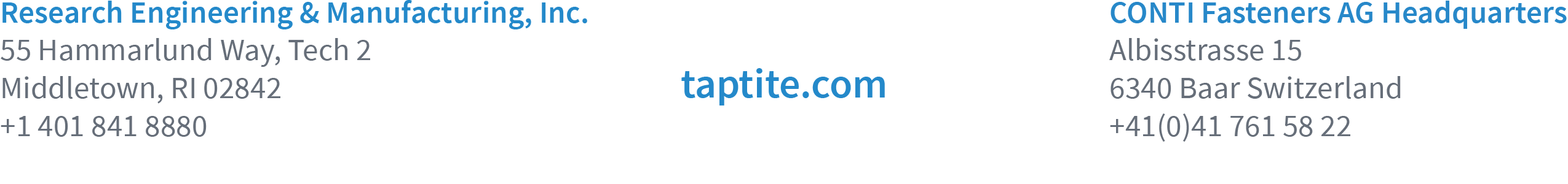 REMINC CONTI footer